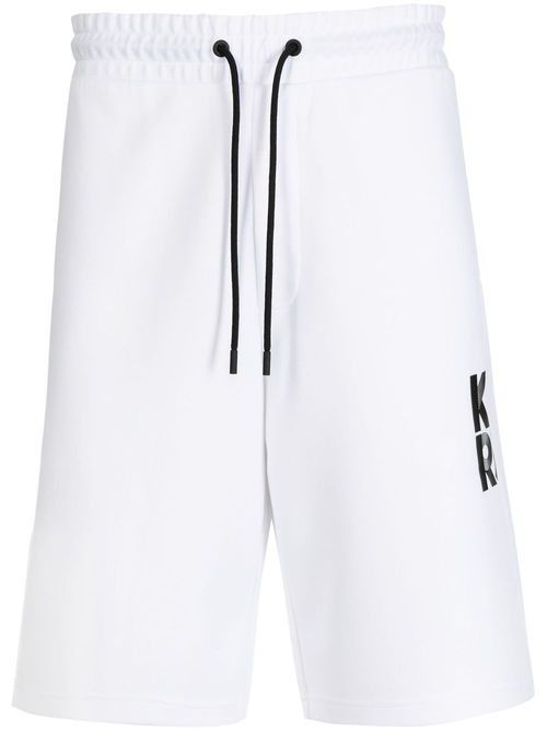 Transistor logo-print shorts - White