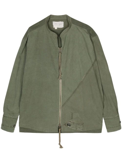 Cotton zip-up jacket - Green