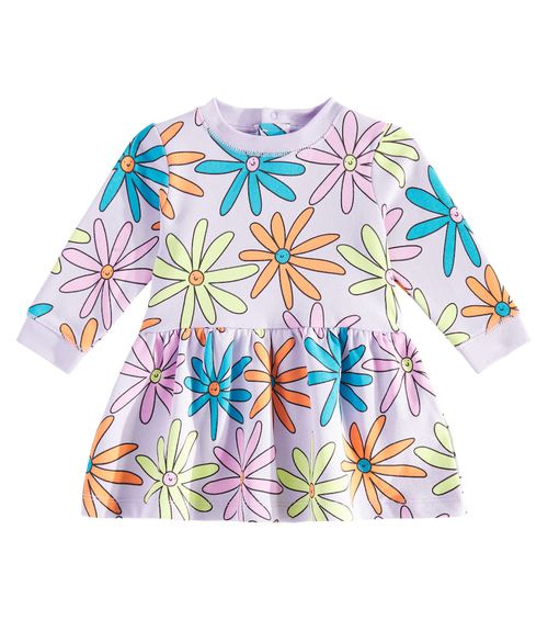 Stella McCartney Kids Baby floral cotton jersey sweatshirt dress