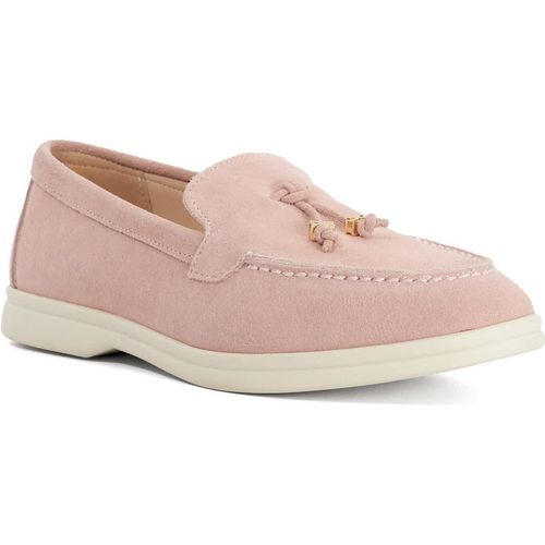 Dune London Womens Ladies Gasil - Suede Tassel Loafers - Pink