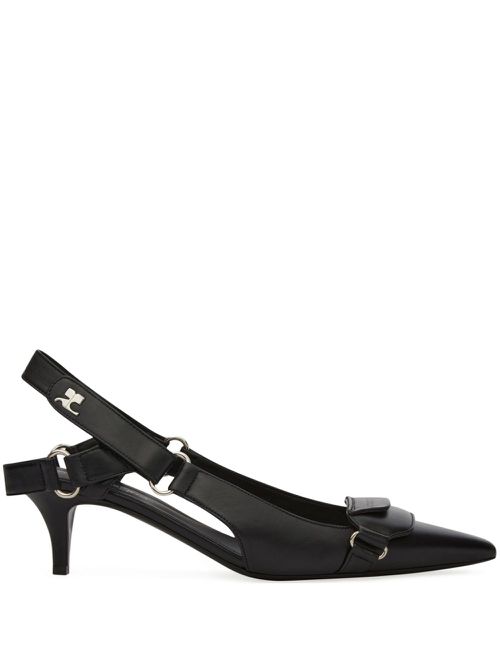 50mm Racer slingback pumps - Black