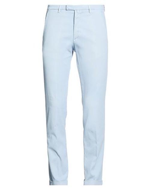Man Pants Light blue Size 33 Cotton, Elastane