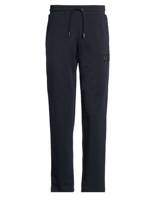 Man Pants Blue Size L Polyester, Cotton, Elastane
