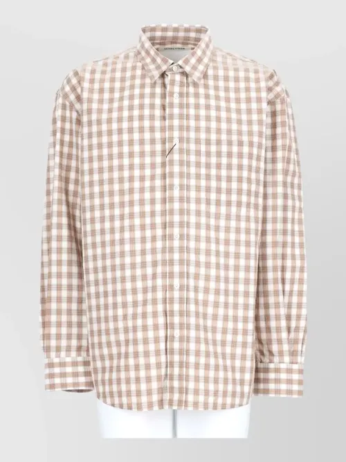 Sunflower - checked shirt button down collar cuff