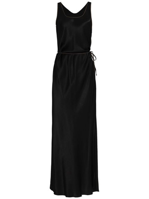 Satin dress - Black