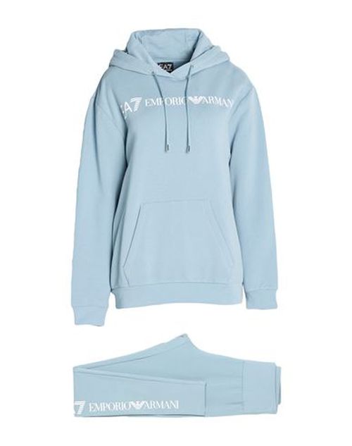 Woman Tracksuit Light blue Size S Cotton, Elastane