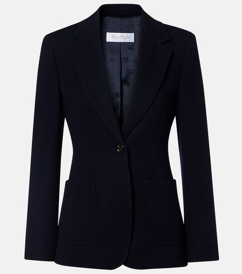 Utilita virgin wool jersey blazer