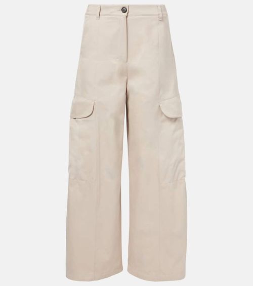 Cotton gabardine cargo pants