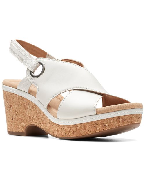 Clarks Giselle Loop Leather Heeled Sandal
