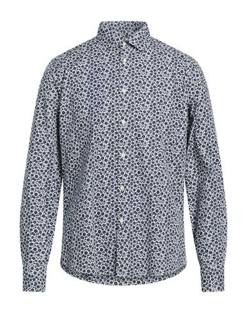 Man Shirt Navy Size 16 Cotton