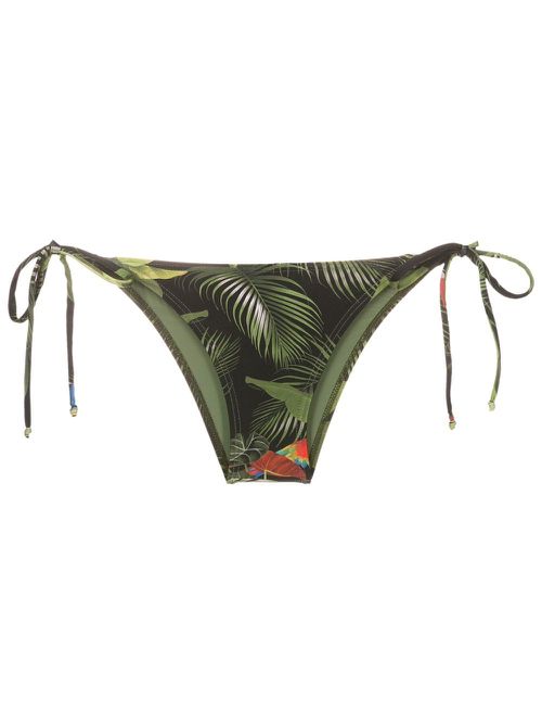 Thai lace-up bikini bottoms - Green