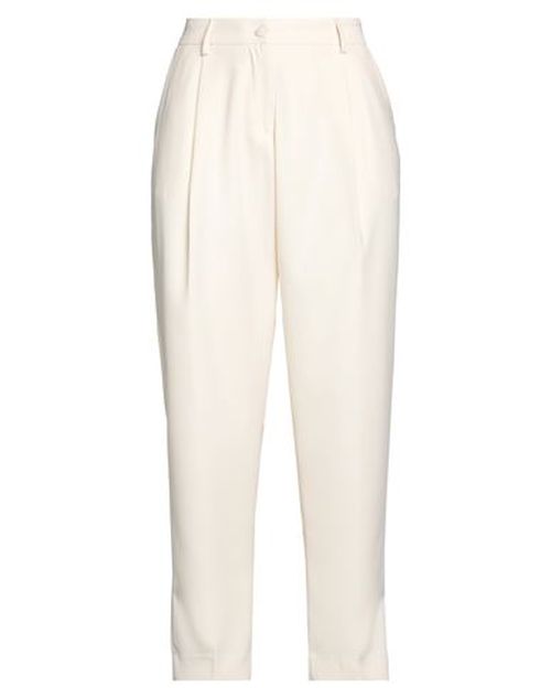 Woman Pants Ivory Size 6 Polyester