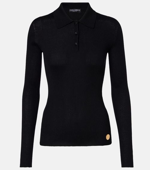 Cashmere polo sweater