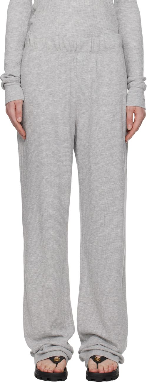 ÉTERNE Gray Thermal Lounge Pants