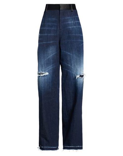 Woman Jeans Blue Size 2 Cotton, Elastane