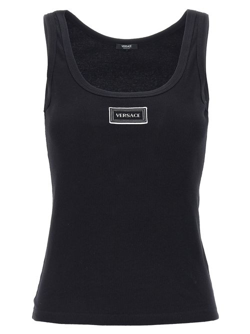 90s Vintage Logo Tops Black