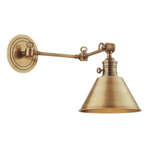 Garden City 11" Wall Sconce in Aged Bra