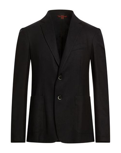 Man Blazer Black Size 40 Virgin Wool, Elastane