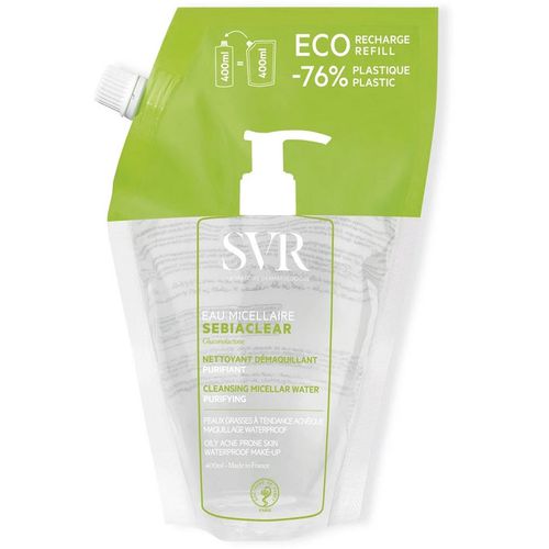SVR SEBIACLEAR EAU MICELLAIRE - Cleansing, Purifying Detergent 400ml - ECO-REFI
