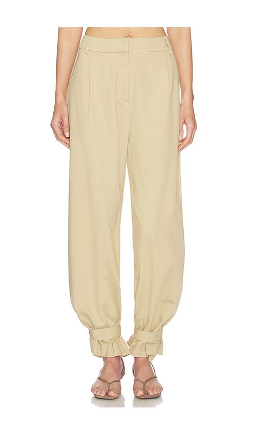 Line & Dot Lelio Pants in Tan. - L also in M