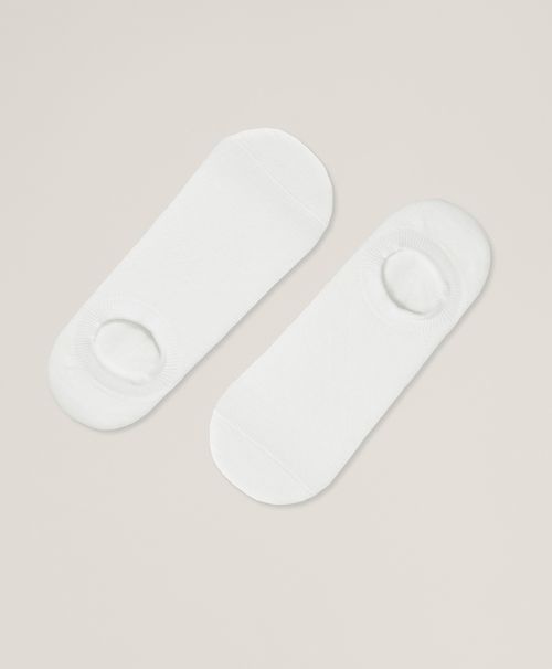 Men's White No-Show Socks 2-Pack