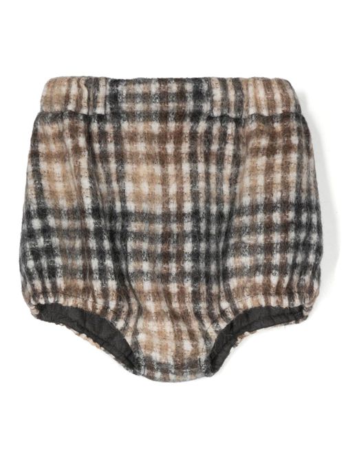Checkered shorts - Brown