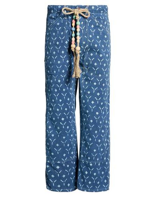 Man Pants Blue Size XS Cotton