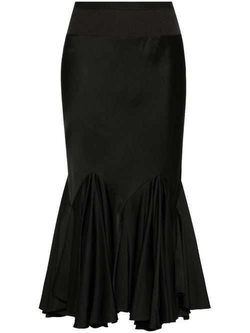 Knee Divine Bias midi skirt - Black