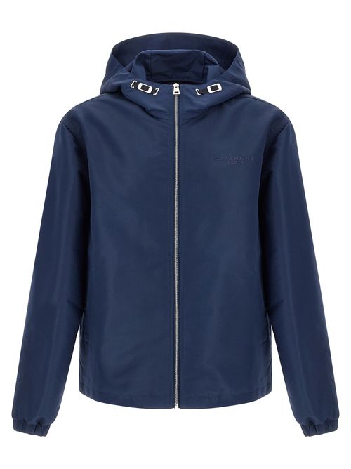 Water-Repellent Polyfaille Jacket — Navy