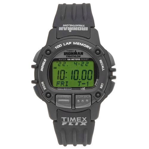 Ironman Flix 100 Lap Watch in Black 
