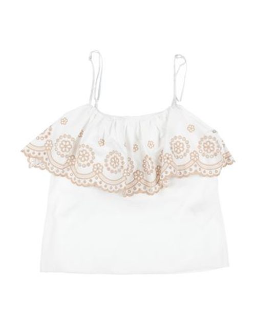 L:ú L:ú By Miss Grant Kid Girl Top White Size 10 Cotton