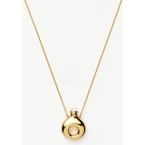 Message in a Bottle Molten Pendant Necklace | Gold Plated