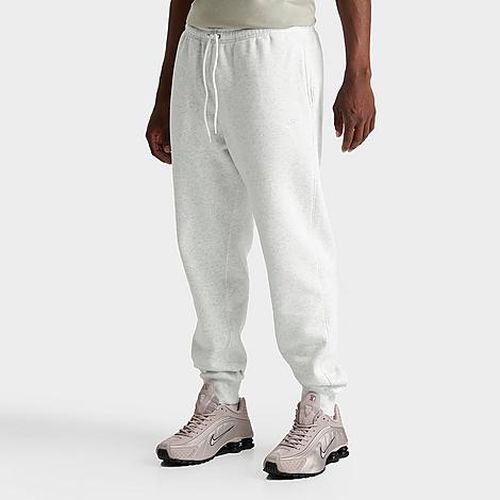 Men's Club Fleece Premium Jogger Pants in Birch Heather/White