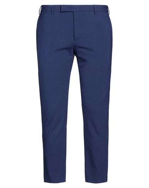 Man Pants Blue Size 38 Virgin Wool, Elastane