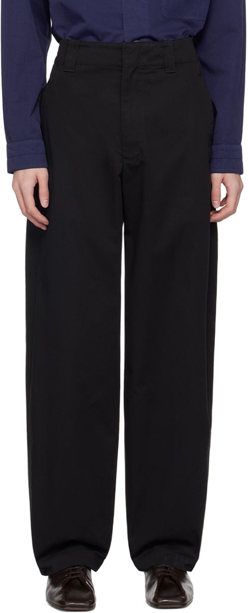 LEMAIRE Black Maxi Trousers