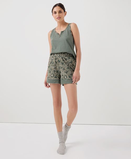 Women's Sleeping Vines Staycation Sleep Short