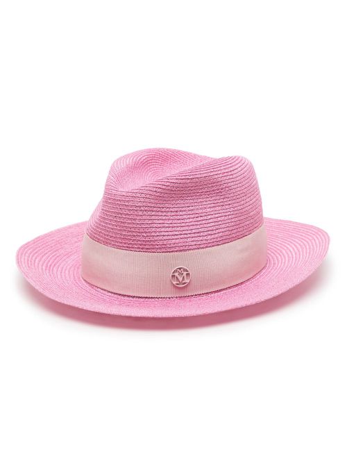 Maison Michel | embossed-logo plaque bucket hat - Neutrals  display picture 3