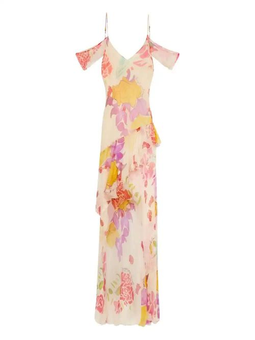 cortazar silk dress Donde Esteban | Donde Esteban - X Valentino Cortazar Flores Maxi Dress -  Women's - Silk