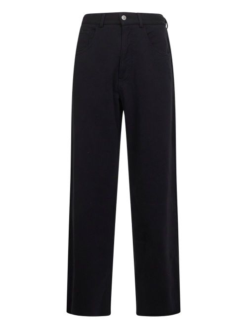 Cotton Trousers — Black