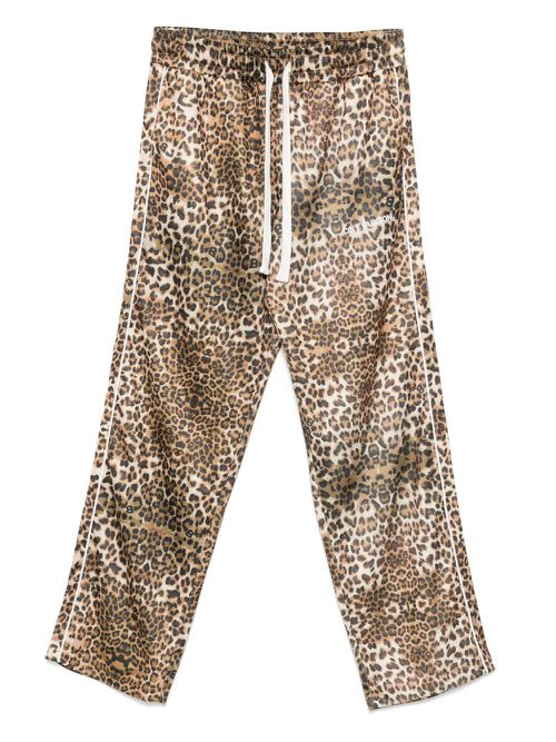 Cole Buxton 남성 leopard-print track pants - Brown LPTP230