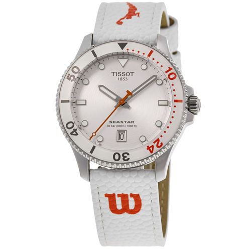 Seastar 1000 Quartz Wilson WNBA White Dial Composite Strap Unisex Watch T120.410.17.011.00