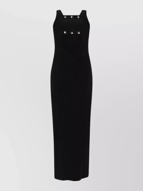 MSGM - sleeveless eyelet detail maxi dre