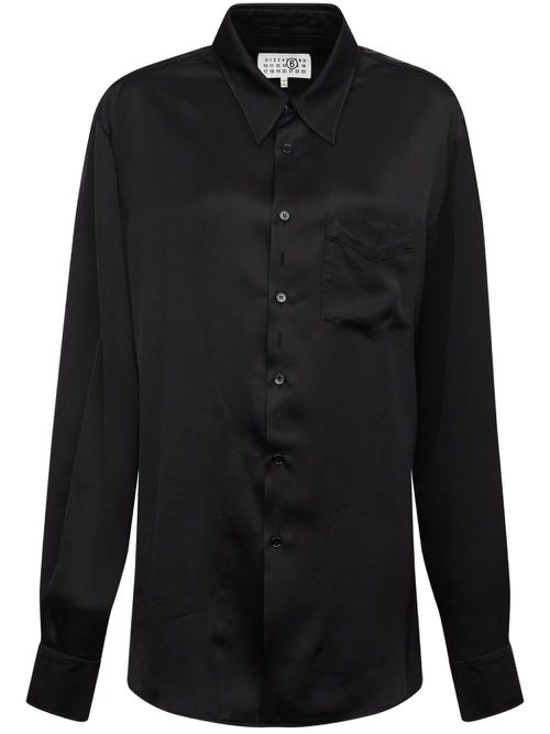 Lining Look two-way slit-back shirt - Black