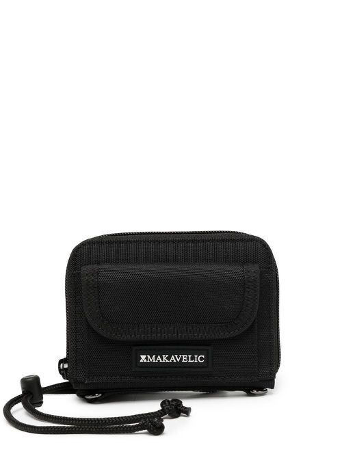 Logo zipped wallet - Black