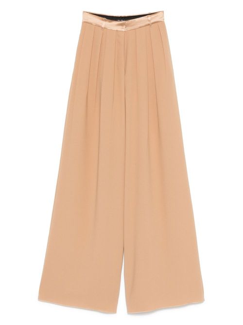 High-waisted trousers - Brown