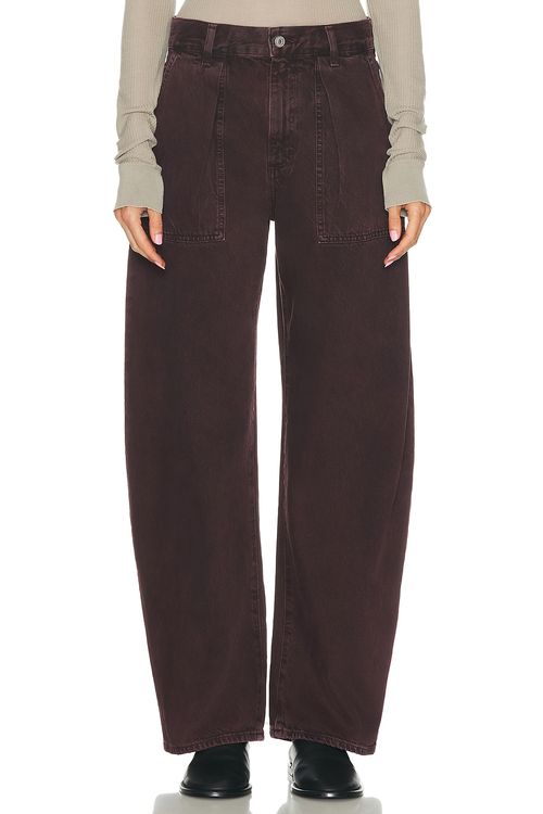 AGOLDE Sefton Utility Pant Jeans in Cipher - Brown. 34 also , 24, 25, 26, 27, 28, 29, 30, 31