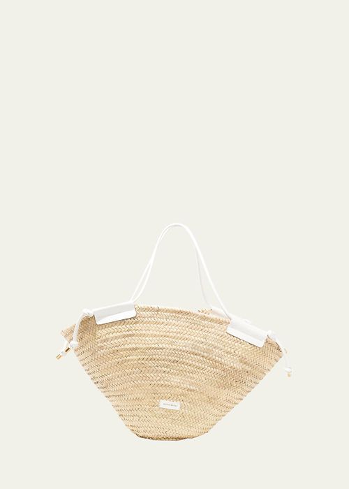 Basket Straw Tote Bag