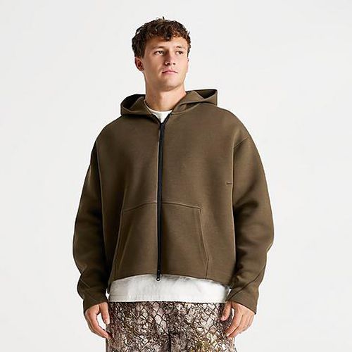 Men's Tech Fleece Ergo Full-Zip Hoodie in Dark Hazel/Black