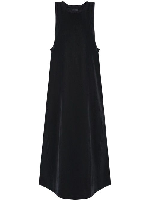 Sleeveless midi dress - Black