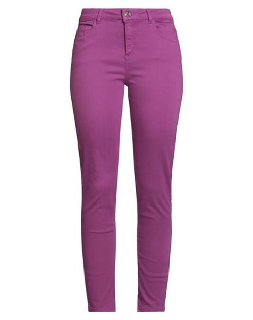 Woman Jeans Mauve Size 26 Cotton, Elastomultiester, Elastane